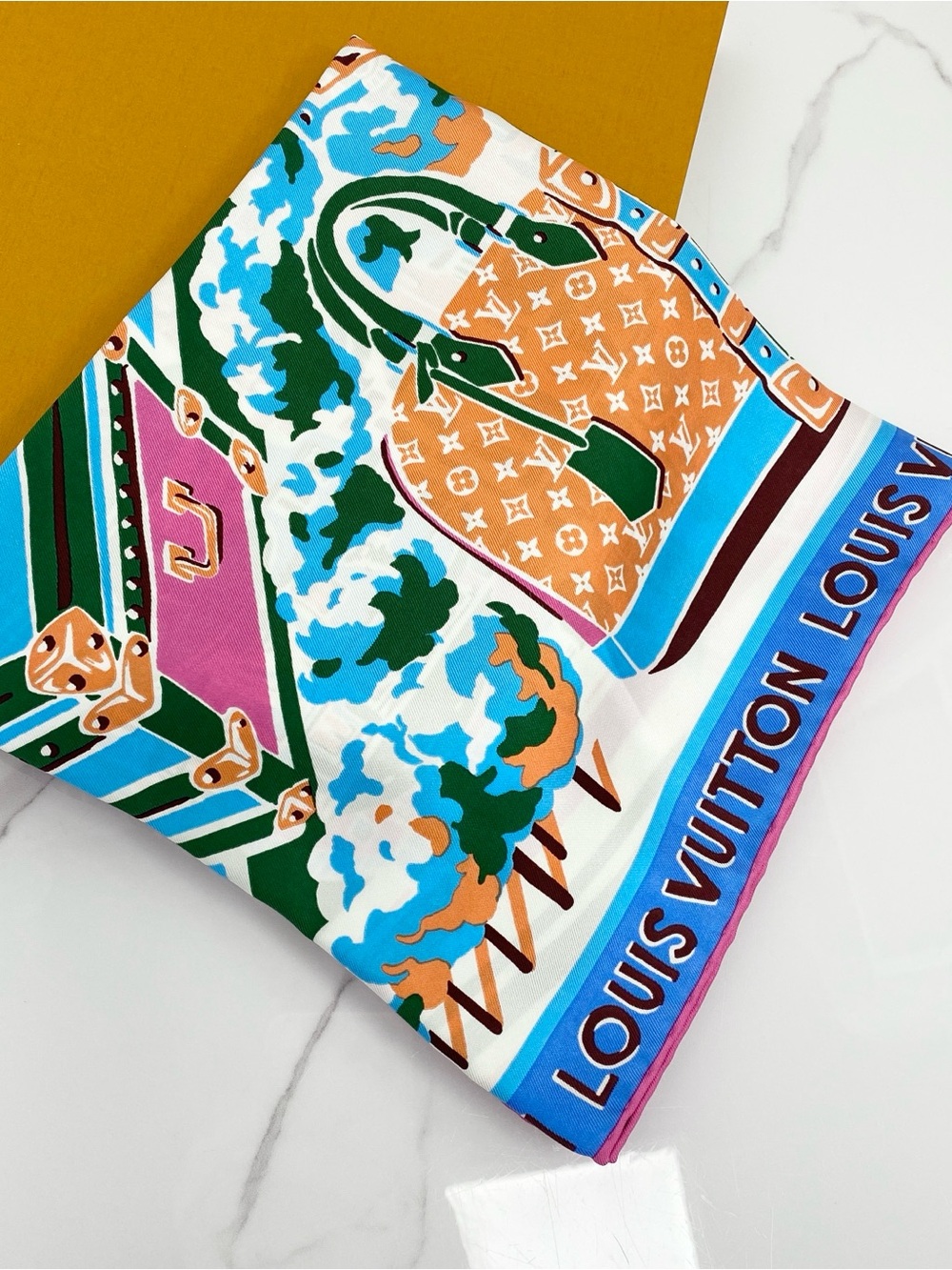 Louis Vuitton Ride Square Scarf 90